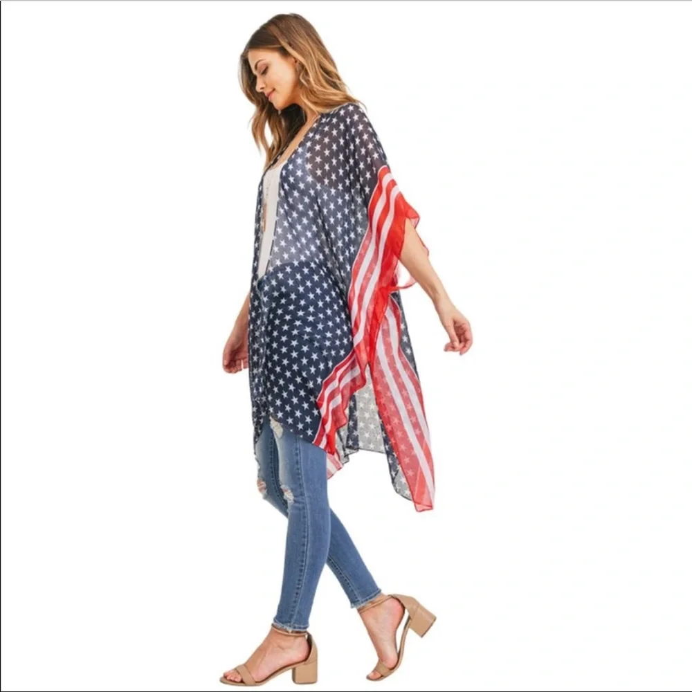 💙🇺🇸 ❤️ Patriotic kimono! - Picture 6 of 8